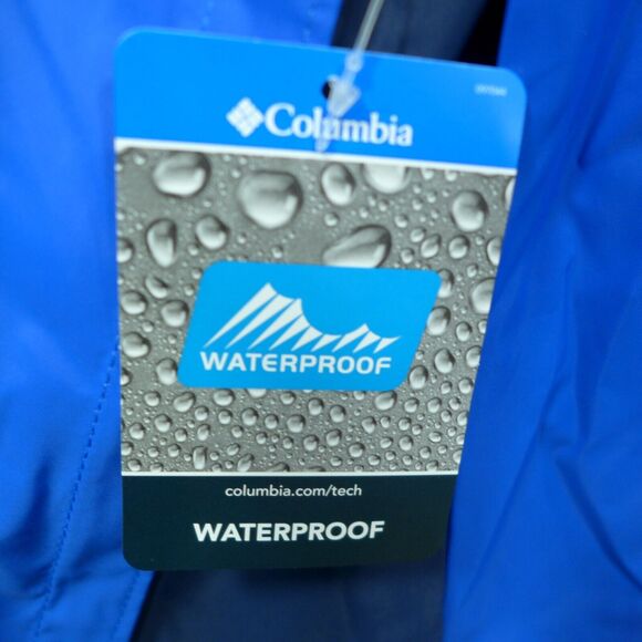 Columbia Glennaker Lake Blue Navy Hooded Rain Jacket RM2015-072 Men's Size XL - Picture 5 of 12